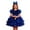 Blue, variant on Kids Dance Girls Blue Sequin Dress Tutu Dance Dresses Dance 90s Outfits for Kids Street Dance Outerwear 6-7 Years