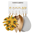 thumbnail image 3 of XP17 conjunto de pendientes vintage pendientes circulares de perlas pendientes femeninos, 3 of 6