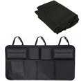 thumbnail image 2 of Bolsa colgante multiusos plegable para asiento trasero, bolsillo de red, 46 × 86cm, negro, caja de almacenamiento para coche, caja de almacenamiento para coche, 2 of 5