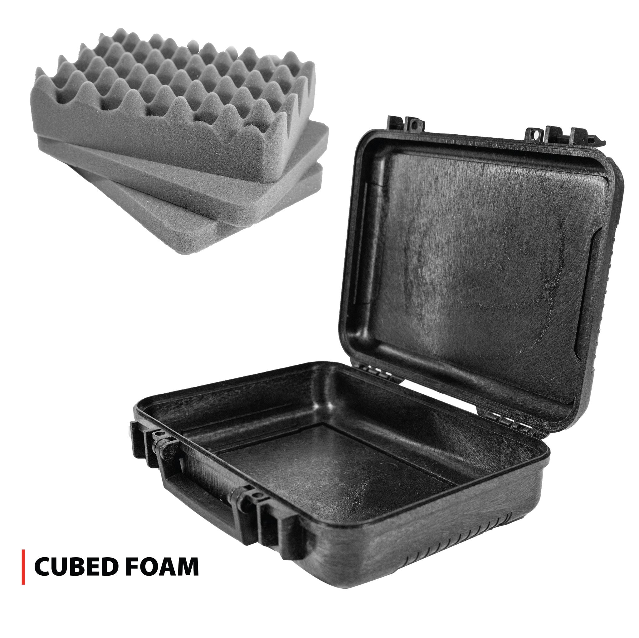 Max-Ops Black Hard Sided Handgun Case, TSA Approved, Outside Dimension 3.5"x11.5"x9.5", Model 10016, Hard Case