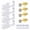 Gold-4, variant on Disposable Ear Piercing Kit, Set of 4 Self Ear Piercing Kit with Ear Studs for Ears, Nose and Lips Blue