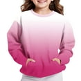 thumbnail image 5 of Erwazi Kids Athletic Sweatshirts with Pockets Boys Girls Casual Long Sleeve No Hoodies Sweatshirt Soft Warm Fall Winter Trendy Pullover Tops, 5 of 6