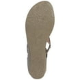 thumbnail image 6 of Journee Womens Trayle Wedge Back Heel Zip Sandals, Widths Available, 6 of 10