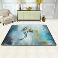 thumbnail image 2 of Dreamtimes Mermaids Dolphins Turtle Area Rug, 36"x24" Sea Underwater World Non-Slip Washable Indoor Door Mat, Absorbent Floor Mat for Bedroom Kitchen Entryway Bathroom, 2 of 7