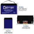 thumbnail image 2 of 12V 100AH GEL Replacement Battery for RV Campers Off-grid, 2 of 6