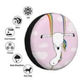 thumbnail image 5 of Easygdp Aerial Yoga for Unicorn Automobile Tire Dust Cover, 14-17in Spare Tire Cover Universal Fit for Trailer, Car, Truck, SUV, Jeep - 14 inch, 5 of 9