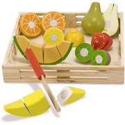 Melissa & Doug Cutting Fruit Set - Wooden Play Food Kitchen Accessory