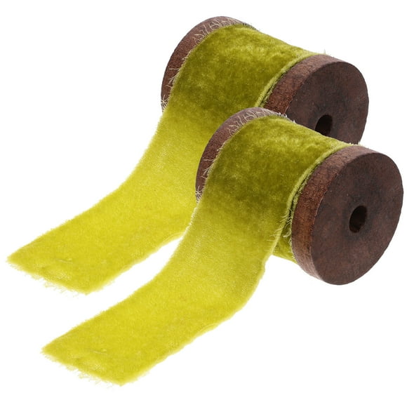 SOPOTUTU Decorative Yellow Wrapping Ribbon with Anti Wear Polyester Material Ideal for Craft Projects