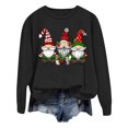 thumbnail image 4 of EHQJNJ Chandails en Molleton Graphiques pour Femmes Tendance Automne Noël Oversize Femmes Manches Longues Col Rond Chandails en Molleton Imprimés Lettres Légers Amples Blouse Top Chandails en Molleton Graphiques Tendance pour Femmes, 4 of 6