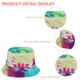 thumbnail image 4 of Sombrero de pescador teñido anudado estampado, sombrero de protección solar para exteriores, sombrero de tazón de doble cara con graffiti, 4 of 5