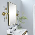 thumbnail image 5 of TEHOME Woodvale Rectangle Vertical Metal Wall Mirrors 30" x 20" - Brushed Gold, 5 of 5