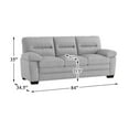 thumbnail image 7 of Pemberly Row Textured Sofa in Gray, 7 of 7