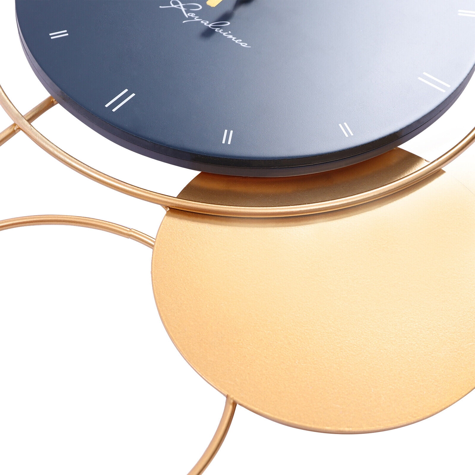 Big Wall Clocks for Living Room Decor Large Wall Clock Modern for Kitchen Bedroom Office Home Indoor Farmhouse Metal Gold Chic Decorative Wall Clock Battery Operated Silent Non-Ticking
