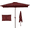 Dark Red, variant on Abba Patio 7.5ft Outdoor Patio Umbrella w/ Push Button Tilt and Crank, 6 Ribs-Beige