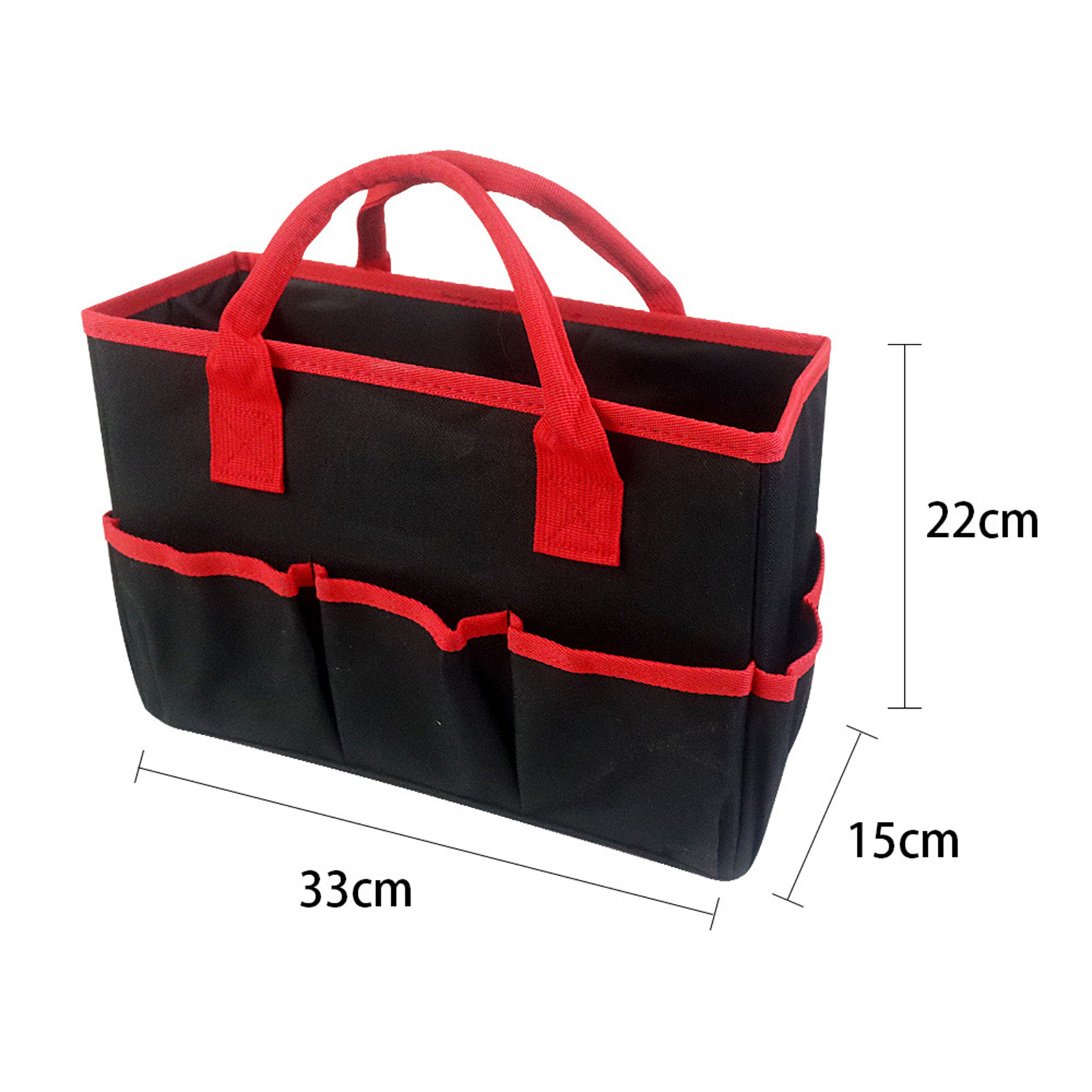 Mosey Art Supplies Tote Bag with Pockets Oxford Cloth Heavy Duty Portable Handle Folding Artist Crafts Tool Storage Handbag Organizer Caddy