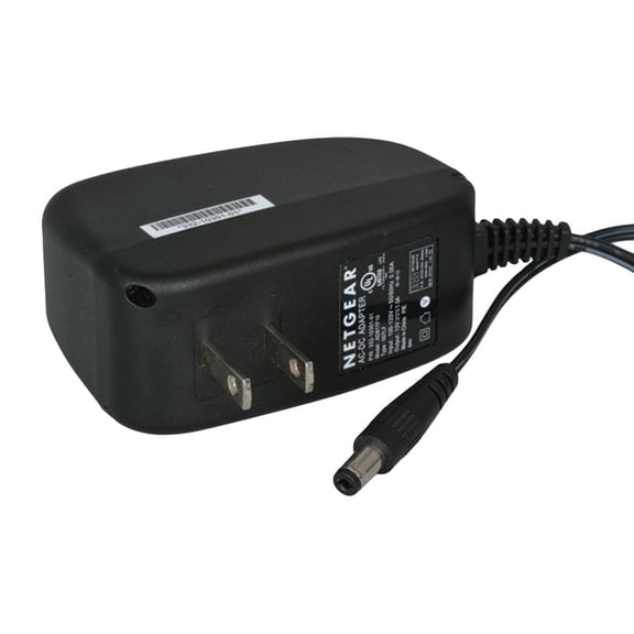 Netgear AC/DC Adapter Charger Power Supply (332-10301-02), 18 Watt, 12V, 1.5A, 1.4" H x 2" W x 3" L