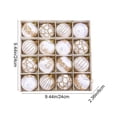 thumbnail image 2 of Christmas Ball Bright Color Scheme Christmas Ball Ornaments for Xmas Christmas Tree - 4 Style Shatterproof Christmas Tree Decorations Hanging Ball for Holiday Wedding Party (16pcs, 2.36"/6CM), 2 of 5