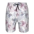 thumbnail image 4 of Naloa Lilies Flowers Men's Beach Shorts, Surfing shorts, Swim trunks, Quick Dry Swim Trunks for Surfing Beach Fun - 3X-Large, 4 of 9