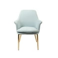 thumbnail image 2 of Porthos Home Dak Dining Chair with Armrests, Velvet, Gold Chrome Legs, 2 of 6