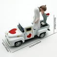 thumbnail image 3 of 3/2/1pcs Mini Valentine’S Day Metal Farm Truck Decorative Ornaments With Bride And Groom, Vintage Love Romantic Tiered Tray Decor Diecast Pickup Truck Model For Shelf Table Decor, 3 of 5