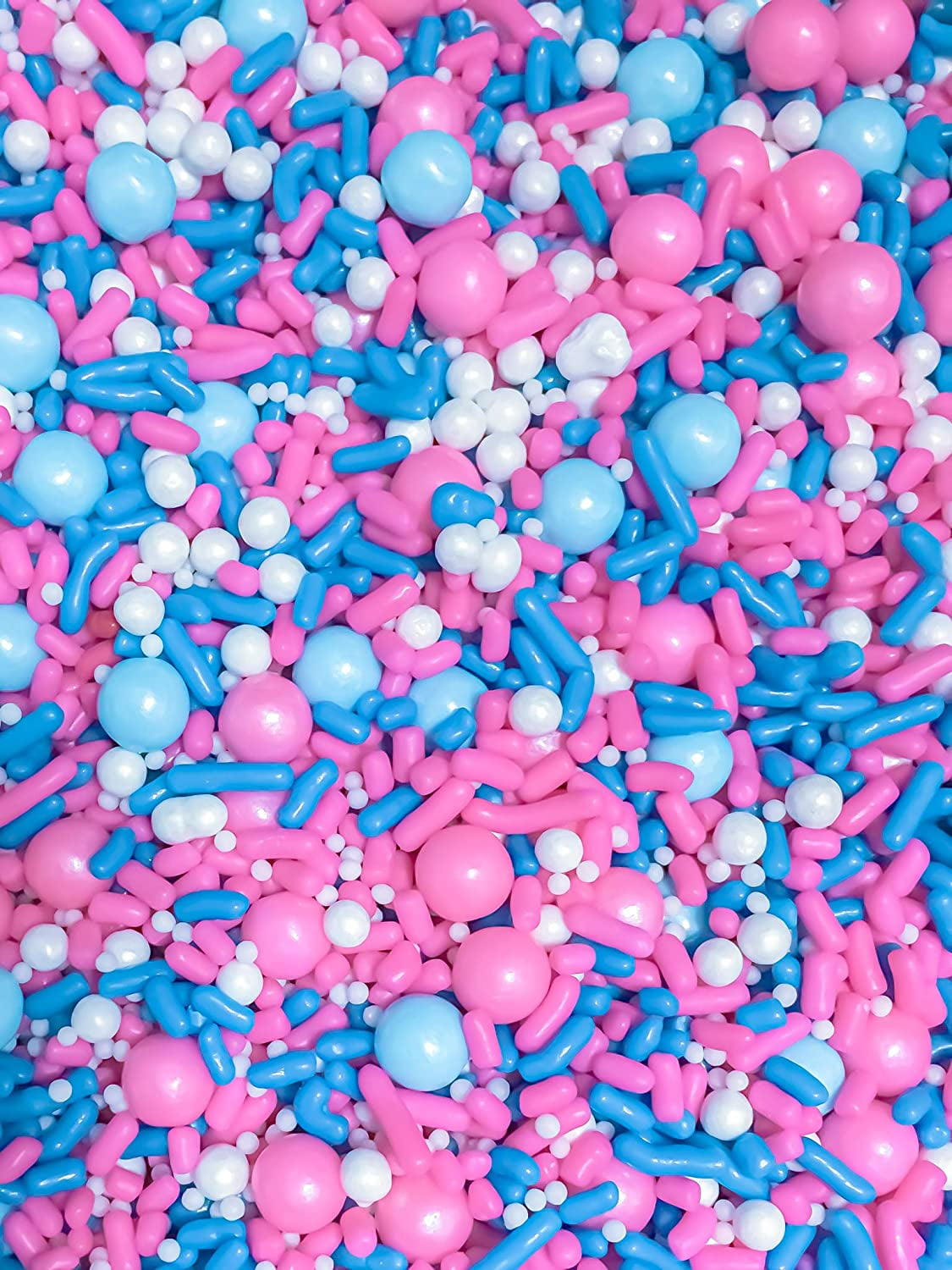 Pearly Pink Pearly Blue Baby Shower Gender Reveal Edible Cake Cookie  Cupcake Ice Cream Donut Decoration Sprinkles Jimmies Quin Dessert  Decoration ...