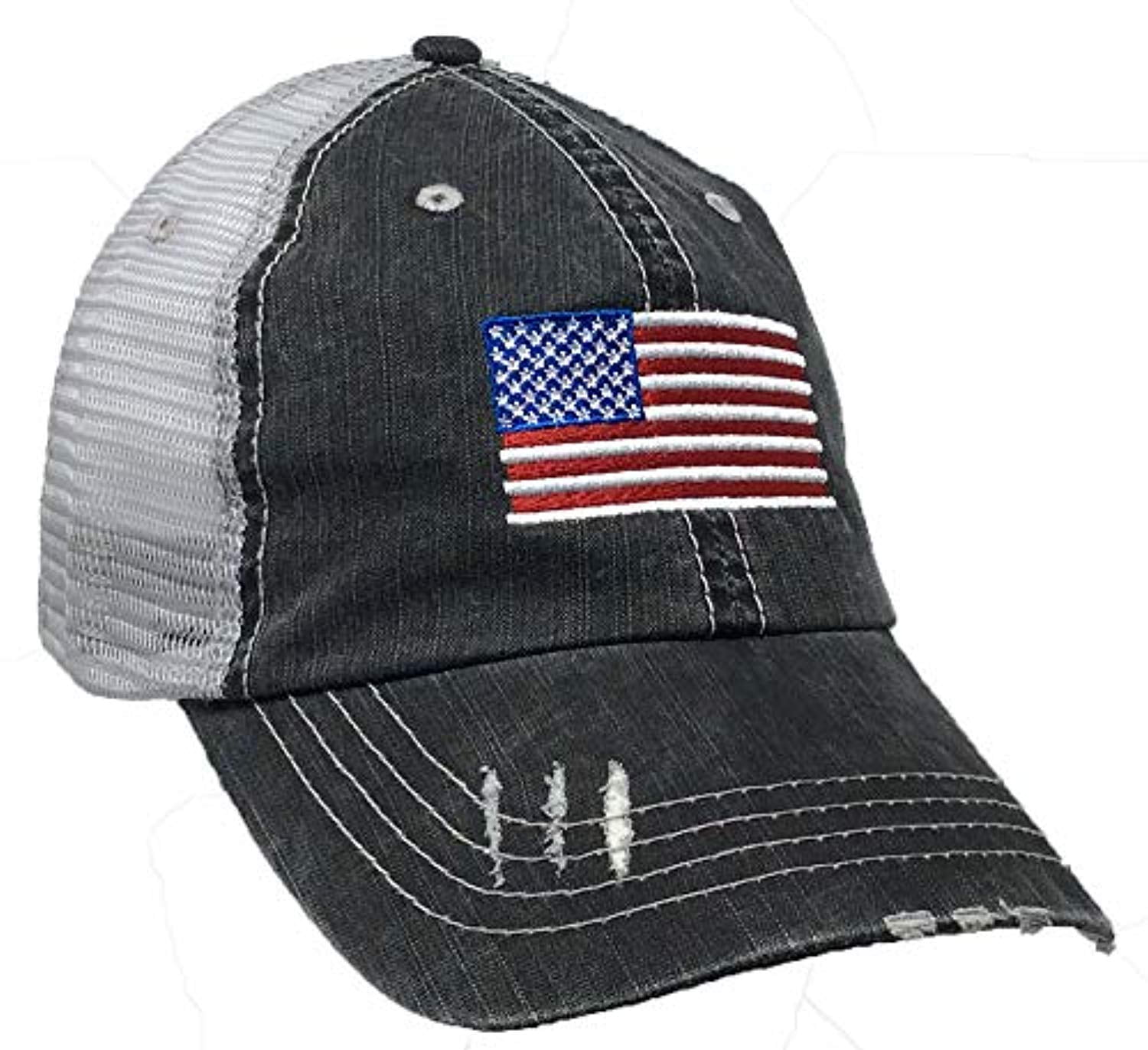 american flag trucker hat