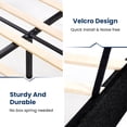 thumbnail image 5 of JUSTLET Full Bed Frame, Upholstered Platform Bed Frame with Headboard No Box Spring Needed, Black, 5 of 6
