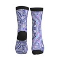 thumbnail image 2 of Athletic Socks Holographic Iridescent Color Wrinkled Foil Sport Running Calf Socks Crew Socks for Men Women, 2 of 7