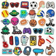 100PCs Random Shoe Charms for Croc, Non-Reapeat Decorations for Croc Clog, Suitable for Kids, Boys, Girls, Men, Women