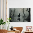 thumbnail image 5 of JFHCQJPK Witch in the Forest Halloween Print Wall Art Poster Witch Decor Vintage Print Dark College Wall Art Victorian Gothic Room Decor Canvas Wall Print8x12in Metal blackFramed, 5 of 8