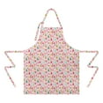 thumbnail image 2 of Pink Christmas Santa and Tree Apron-Garden Aprons for Women with Pockets-Cotton Linen Waterproof Kitchen Cooking Gardening Aprons Adjustable for Kitchen,Cooking,BBQ and Salon 32"x27", 2 of 7