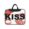 thumbnail image 2 of YFYANG 13 inch Universal Laptop Bag Oxford Cloth Laptop Sleeve, Multi-functional Romantic Red Lip Kiss Notebook Computer Messenger Bag Handbag, 2 of 8