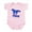 Petal Pink, variant on CafePress - Galloping Blue Mustang Infant Bodysuit - Baby Light Bodysuit, Size Newborn - 24 Months
