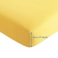 thumbnail image 2 of Marina Decoration 600 Thread Count Ultra Soft Deep Pocket Hotel Standard Solid Bedding Long Staple Percale Cotton All Season Sheet Set with Pillowcase, 2 of 7