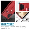thumbnail image 6 of for Samsung Galaxy A32 5G Case Wallet with Slide Credit Card Holder, Flip Premium PU Leather Hidden Kickstand Classic Retro Heavy Duty Protective Cover for Samsung Galaxy A32 5G,Red, 6 of 10