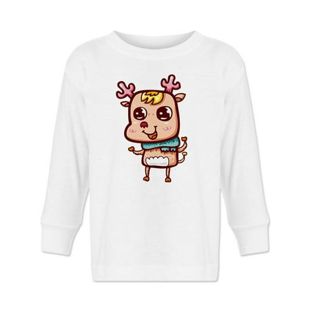 

Happy Smiley Deer Long Sleeve Toddler -Image by Shutterstock 3 Toddler