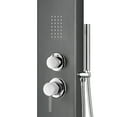 thumbnail image 3 of AquaNiche 8-in Rain Showerhead Showerspa with 4-Body Jets Built-in Niche and Handshower Gun Metal Black, 3 of 6