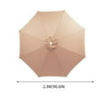 thumbnail image 3 of 2.3m Simple Patio Umbrella Replacement Canopy Outdoor Table Market Yard Umbrella Replacement Top Cover Sun Umbrella with 8 Ribs Courtyard UV Protective And Water Resistant Patio Canopy, 3 of 5