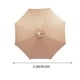 thumbnail image 4 of Xihbxyly Tela para Sombrilla, Funda Impermeable de Repuesto para Exteriores, Fácil de Instalar, Varios Tamaños y Colores, Ideal para Patio, Jardín y Playa, Diseño Ventilado y Duradero., 4 of 6
