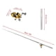 thumbnail image 2 of Fishing Rod Reel Combo Set Mini Telescopic Portable Pocket Pen Fishing Rod Pole and Reel Aluminum Alloy Fishing Line Soft Lures Baits Jig Hooks, 2 of 5