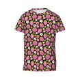thumbnail image 4 of Wukai Strawberry Youth Unisex Short Sleeve T-Shirt for Boys, Girls, Teens, and Kids-Small, 4 of 7