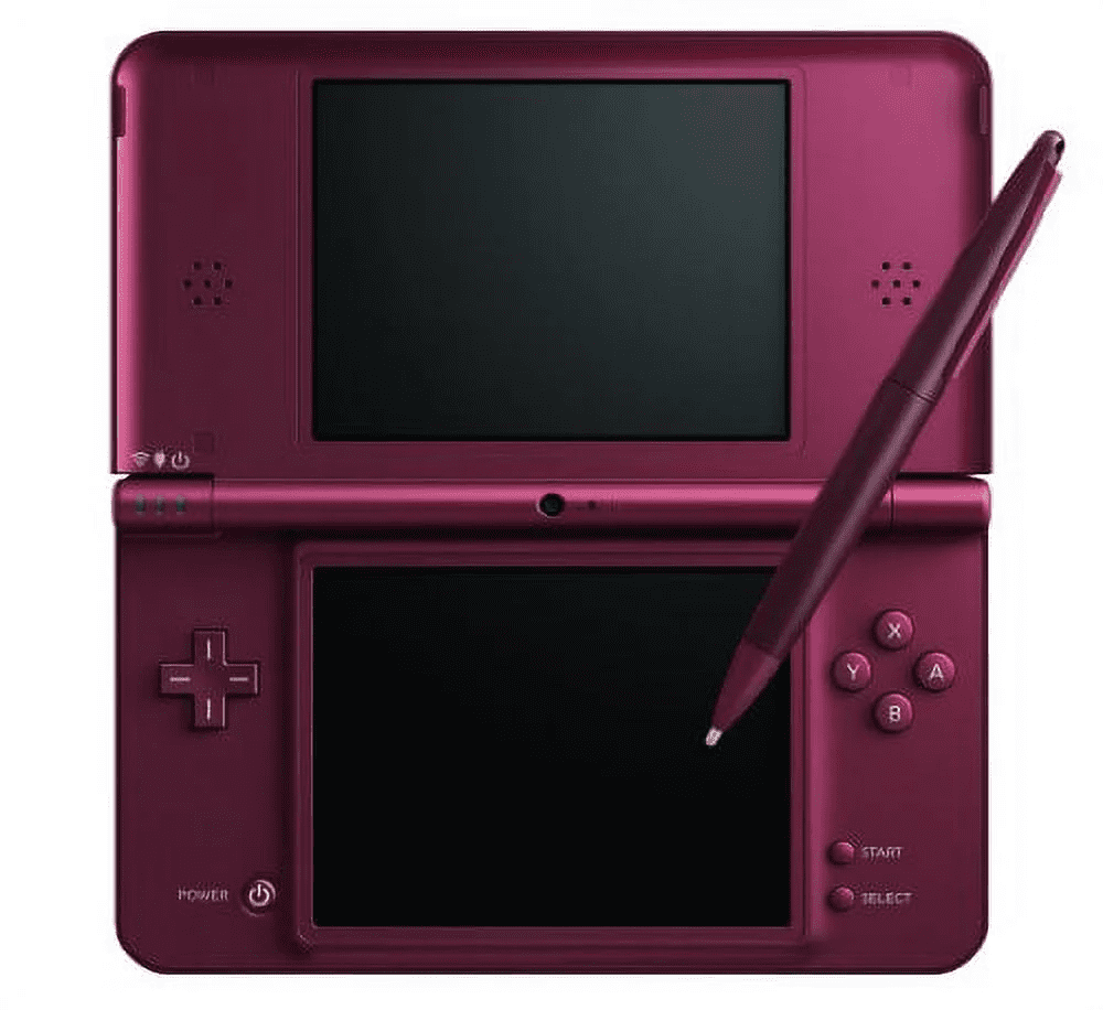 Restored Nintendo DSi XL (Burgundy) Handheld Video Game Console with Stylus and Charger (Refurbished)