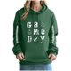 thumbnail image 1 of Heisall Womens Hoodies Rugby Print Pocket Drop Shoulder Long Sleeve Tops Fashion Casual Pullover Hooded Sweatshirts, 1 of 3