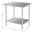 thumbnail image 3 of Heavy-Duty, Spacious & Ergonomic 30x24 Commercial Stainless Steel Kitchen Prep Table for Restaurant and Home Use Ideal for Food Preparation and Storage, 3 of 7