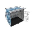 thumbnail image 6 of Flower Dog Crate Cover, Continuous Pattern of Blue Color Palette Roses, Easy to Use Pet Kennel Cover Small Dogs Puppies Kittens, 7 Sizes, Sky Blue Blue, by Ambesonne, 6 of 6
