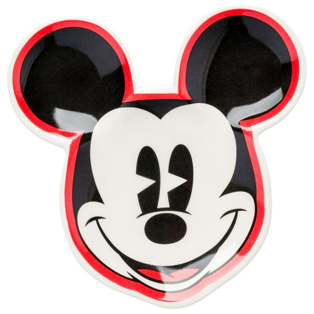 Soporte para cucharas, cerámica con diseño de Mickey Mouse de Buffalo Disney, color plateado