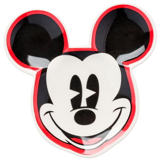 Soporte para cucharas, cerámica con diseño de Mickey Mouse de Buffalo Disney, color plateado