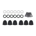 thumbnail image 1 of 6 Pcs Capuchons de Piquet d'Accordage Polis Bouton de Touche de Syntoniseur Bouton de Corde Poignée avec Vis Pièces de Rondelle pour Guitares Acoustiques et Électriques Noir, 1 of 7