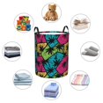 thumbnail image 2 of Colorful Tree Laundry Basket, Laundry Hamper Waterproof Laundry Bag Clothes Hamper Laundry Bin with Handles for Bedroom, Living Room, Kids Room-#, 2 of 5