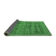 thumbnail image 2 of Ahgly Company Indoor Square Oriental Emerald Green Industrial Area Rugs, 5' Square, 2 of 4